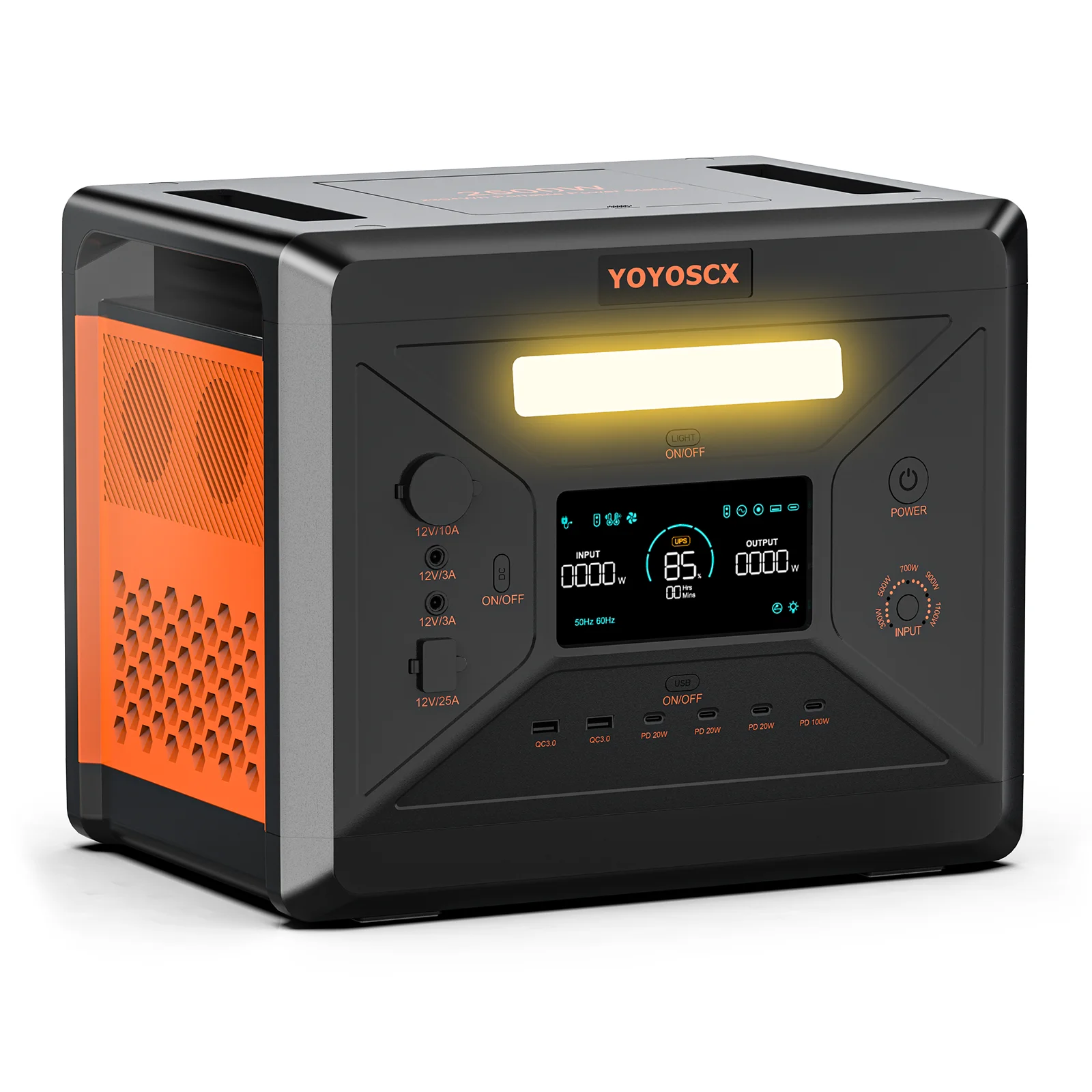 新品未開封　大容量 ポータブル電源 2300Wh　YOYOSCX G2500 YOYOSCX G2500 ポータブル発電所 2304Wh LiFePO4 バッテリー 2500W