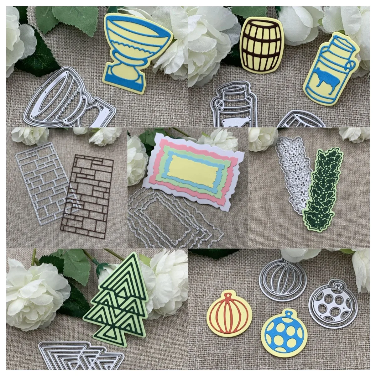 Weihnachten serie dekoration Metall Schneiden Stirbt Für DIY Scrapbooking Dekorative Präge Handwerk Stanzen Template Mold