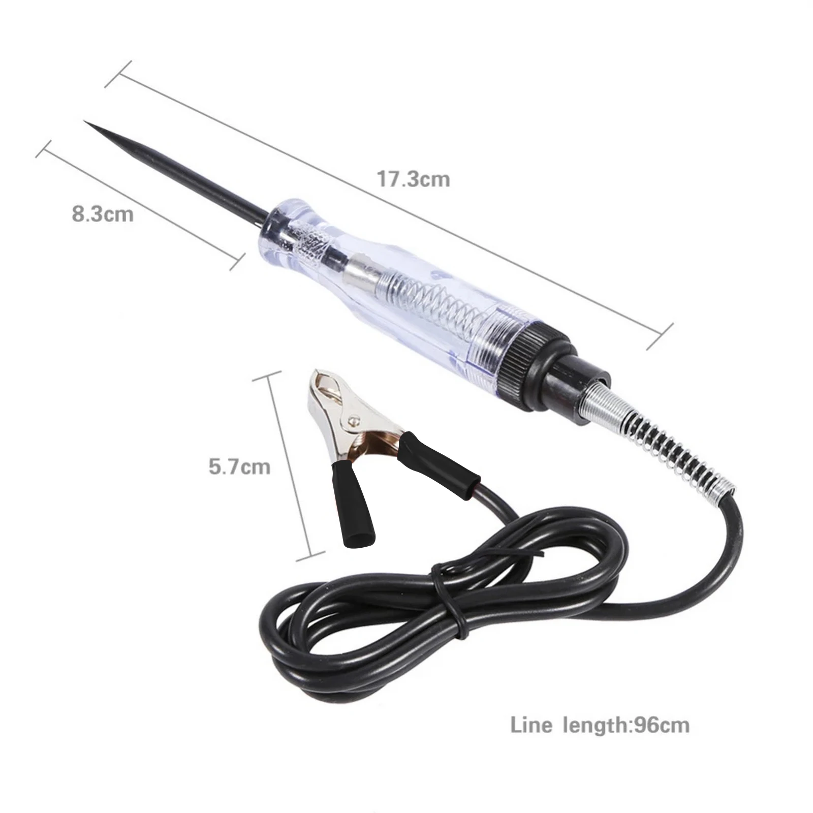 6V 12V 24V DC Car Voltage Circuit Wire Tester Long Probe Pen Detector Automobile Repair Tools Portable Auto Cable Tracker 3