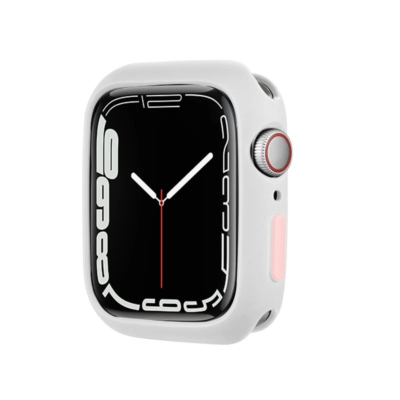 Colorful Soft Silicone Protective Case for Apple Watch - Stylish & Durable Bumper for Women
