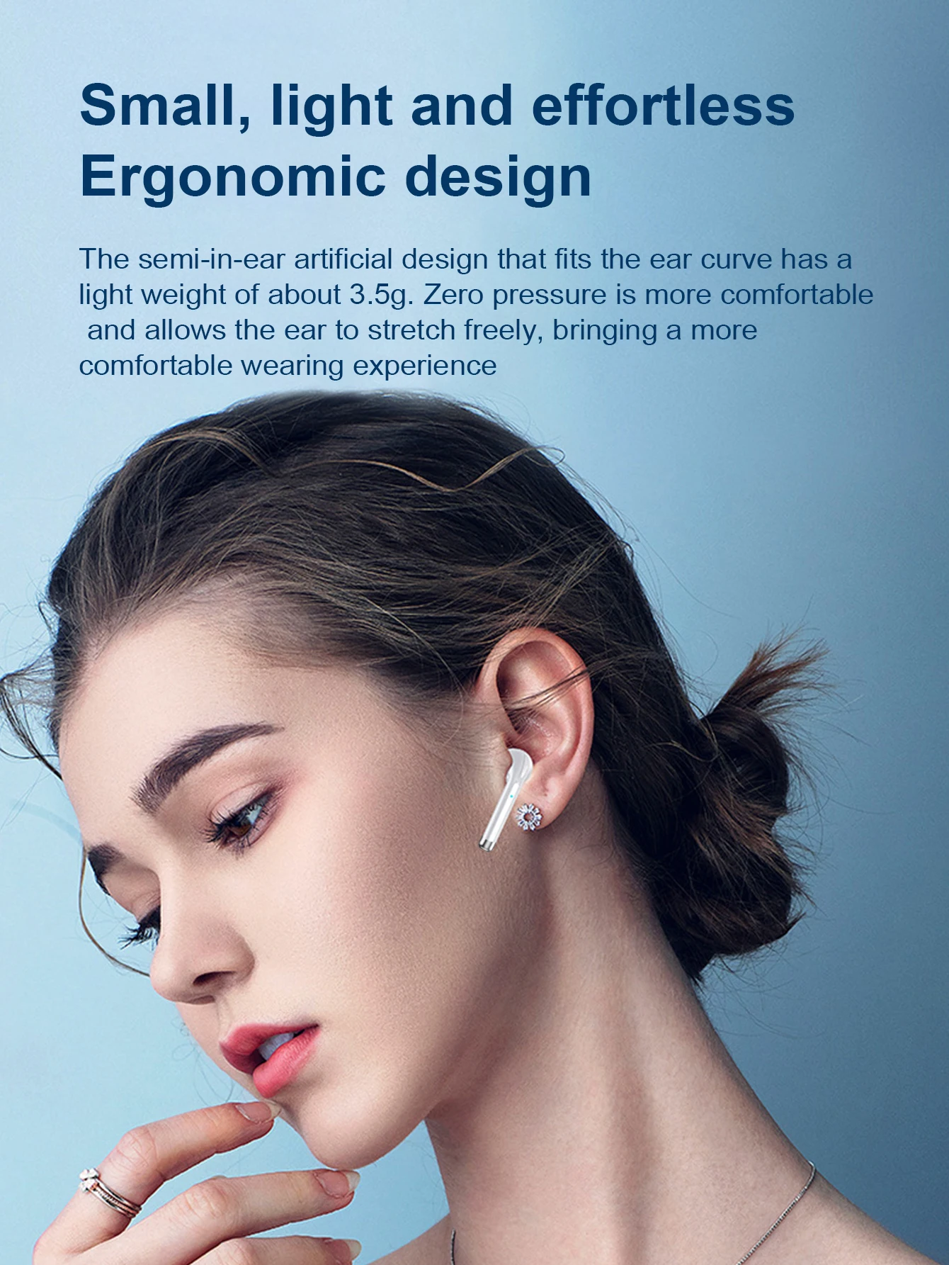 TWS Bluetooth Earphone 9D Stereo Wireless Headphone in-Ear HiFi Earbud HandsFree Headset with Microphone for Xiaomi iPhone 4