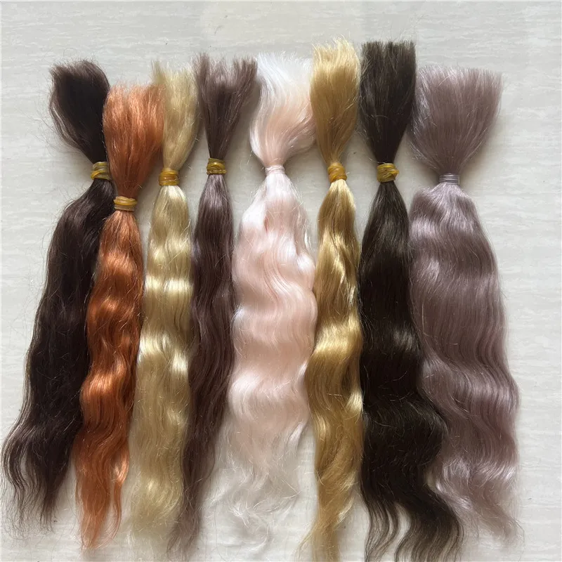 Vibrant Multi-Colored Mohair Hair Wigs for DIY Reborn Baby Dolls
