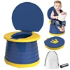 Portable Potty Child  Portable Fold Potty Seat with Storage Bag Portable Potty Child for Toddler Girls & Boys 3