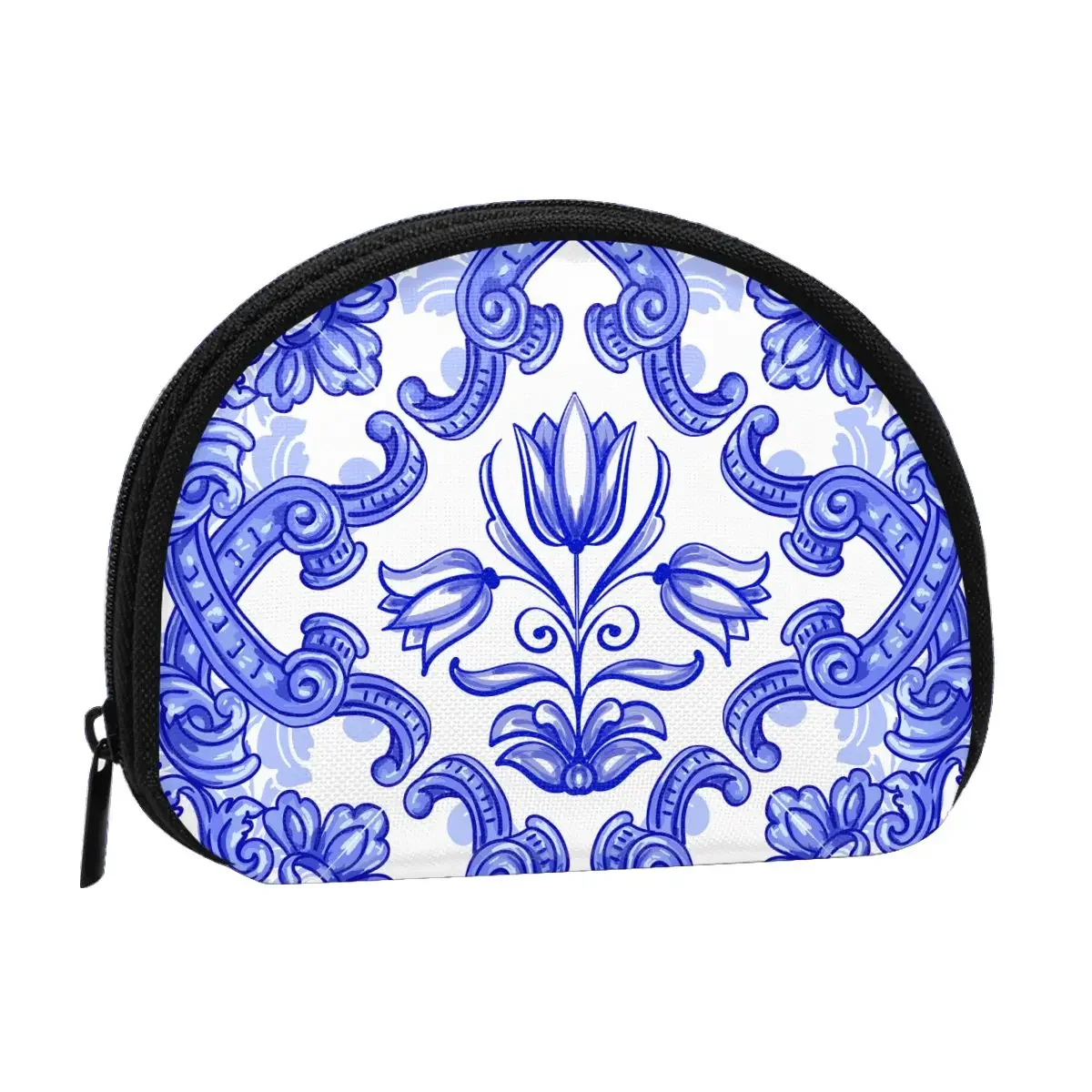 

Oriental Tile 3D Printing Coin Purse Ladies Shopping Portable Silver Bag Travel Mini Credit Card ID Gift