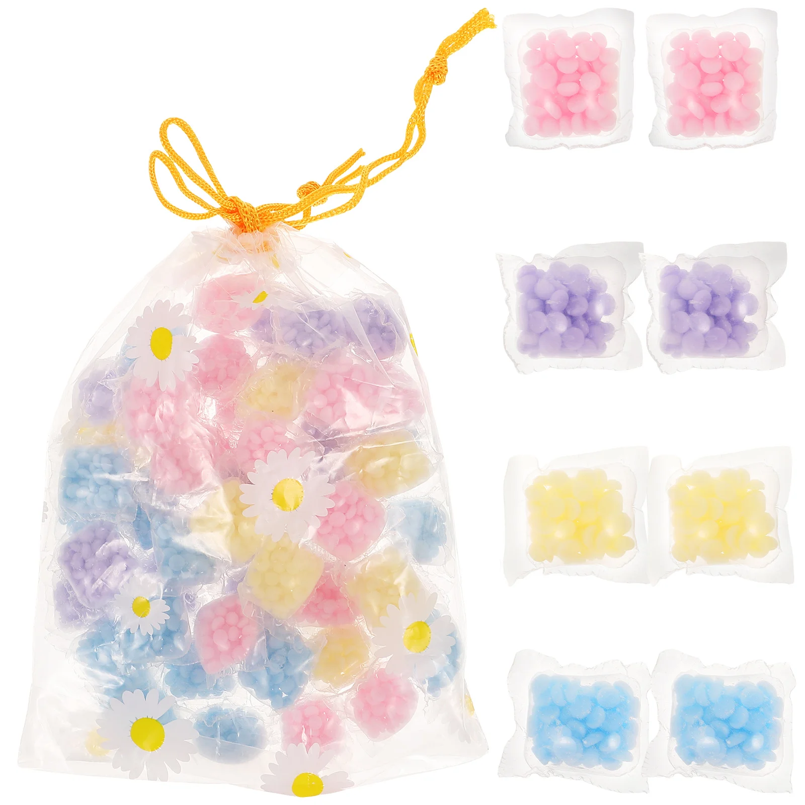 

Artibetter Laundry Scent Booster Beads - 50Pcs Mixed Color In-Wash Fragrance & Fabric Softener for Washer