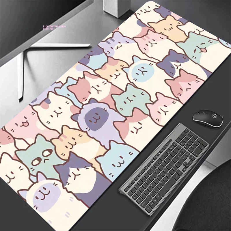 

Mouse Pads Cat Paw Table Mats Kawaii Computer Mousepad Company Big Cute Desk Pad 100x50cm Large Gamer Mousepads Rubber Mouse Mat