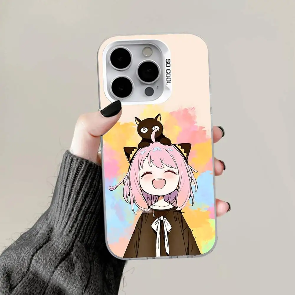 A-Anya Chic Gray White Matte Anti-Fall Phone Case with Hard Bumper Design