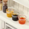 4Pcs 1:12 Dollhouse Miniature Foods Accessories Mini Glass Seasoning Jar Bottle Simulation Kitchen Food Model Toys 5