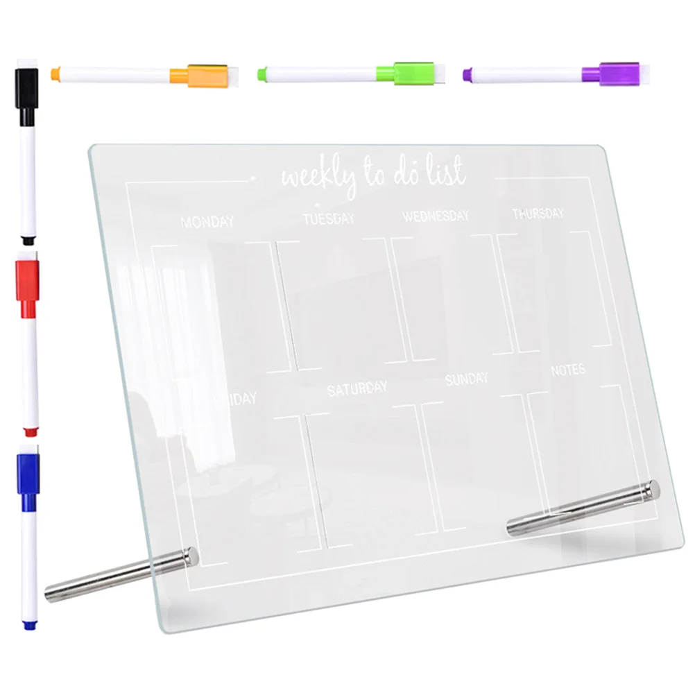 

1 Set Desk Whiteboard Desk White Board Desktop Dry Erase Board Acrylic Planner Erase Board For Office