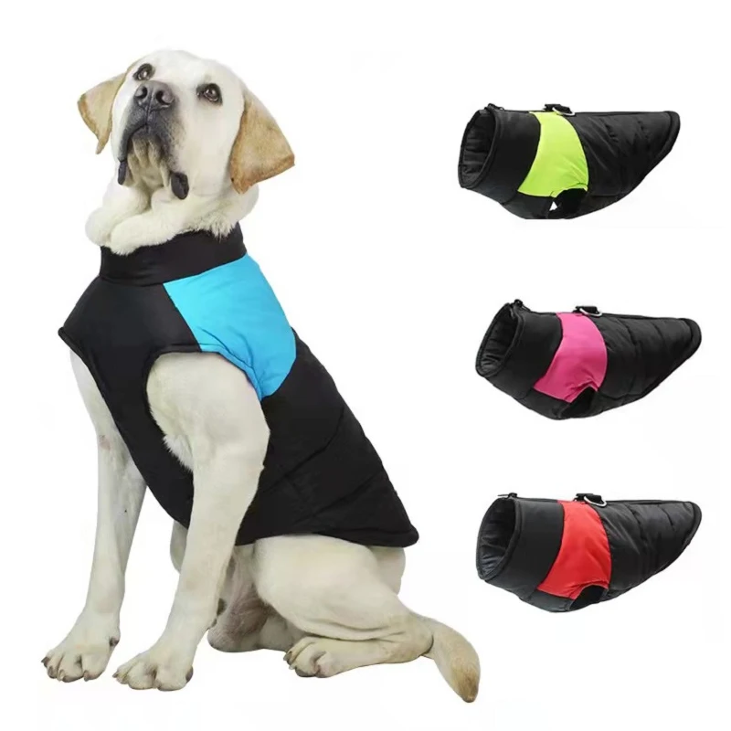 Image showcasing Waterproof-Pet-Dog-Puppy-Vest-Jacket-Winter-Warm-Dog-Clothes-Pet-Padded ...