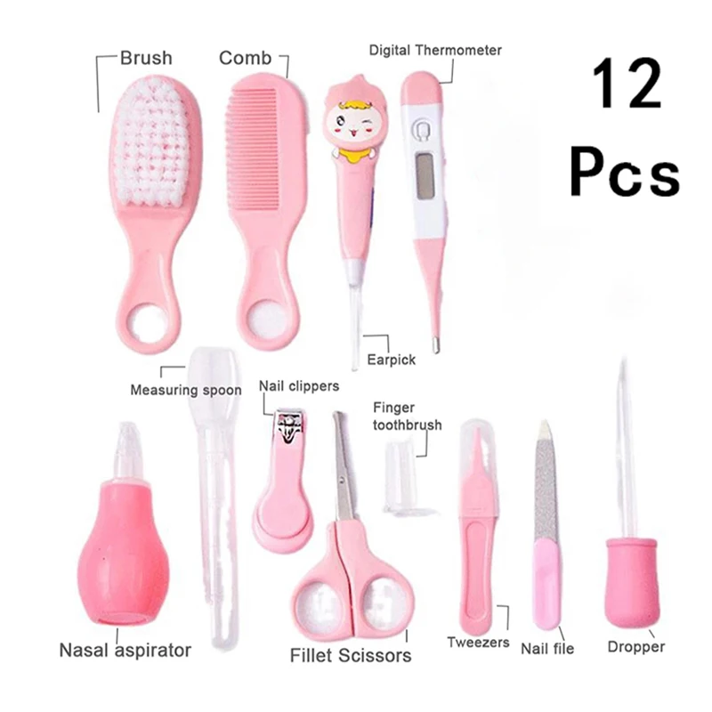 12-Pack Baby Care Kit Baby Hygiene Kit Items Babies Accessories Newborn Care Complete Professional Nursing Tools Mother Kids baby care kit,health care kit,cleaning set kit