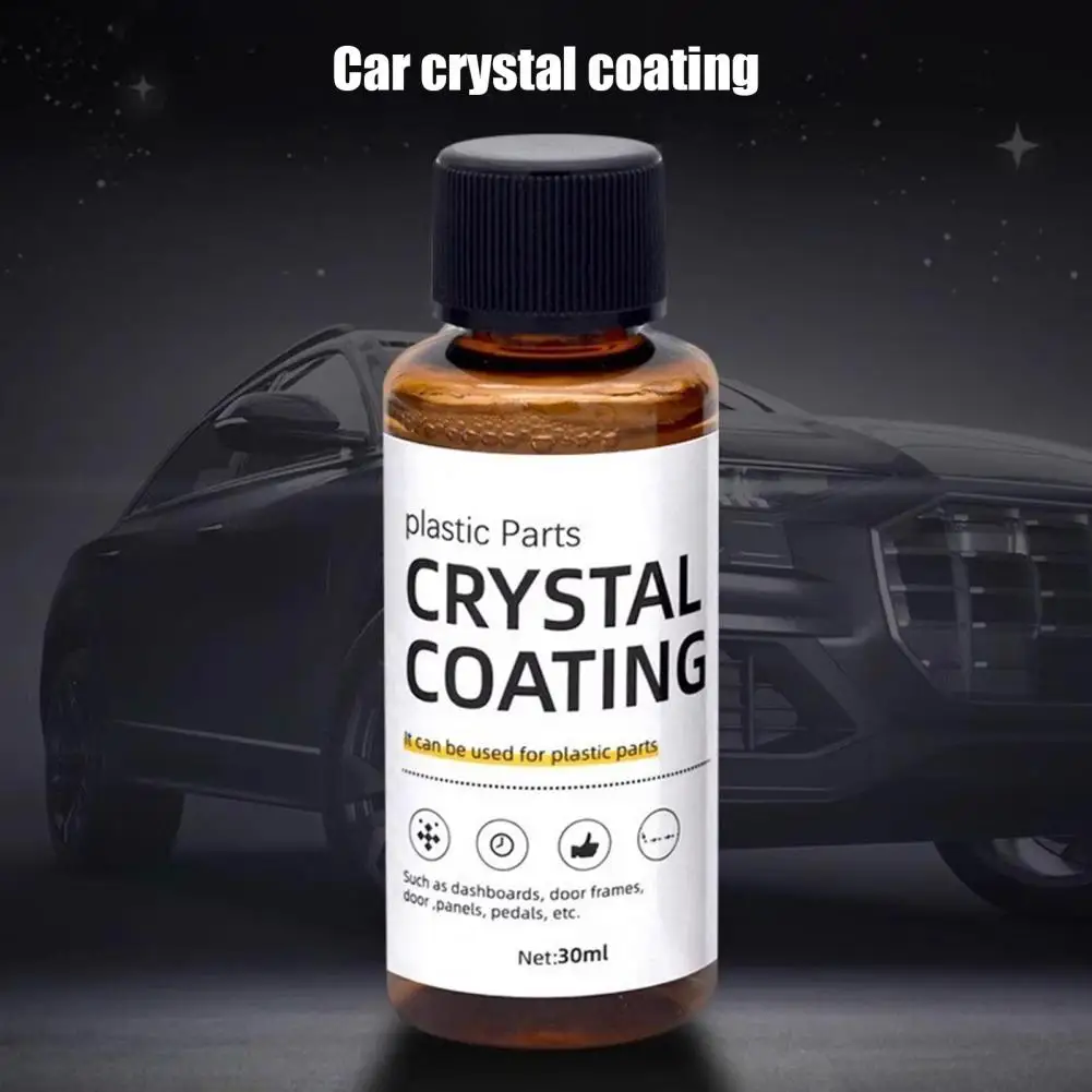 30ML Protective Coating Car Plastic Parts Crystal Coating Long Duration High Gloss Waxing Effect Lens Anti-fog Protection Plasti