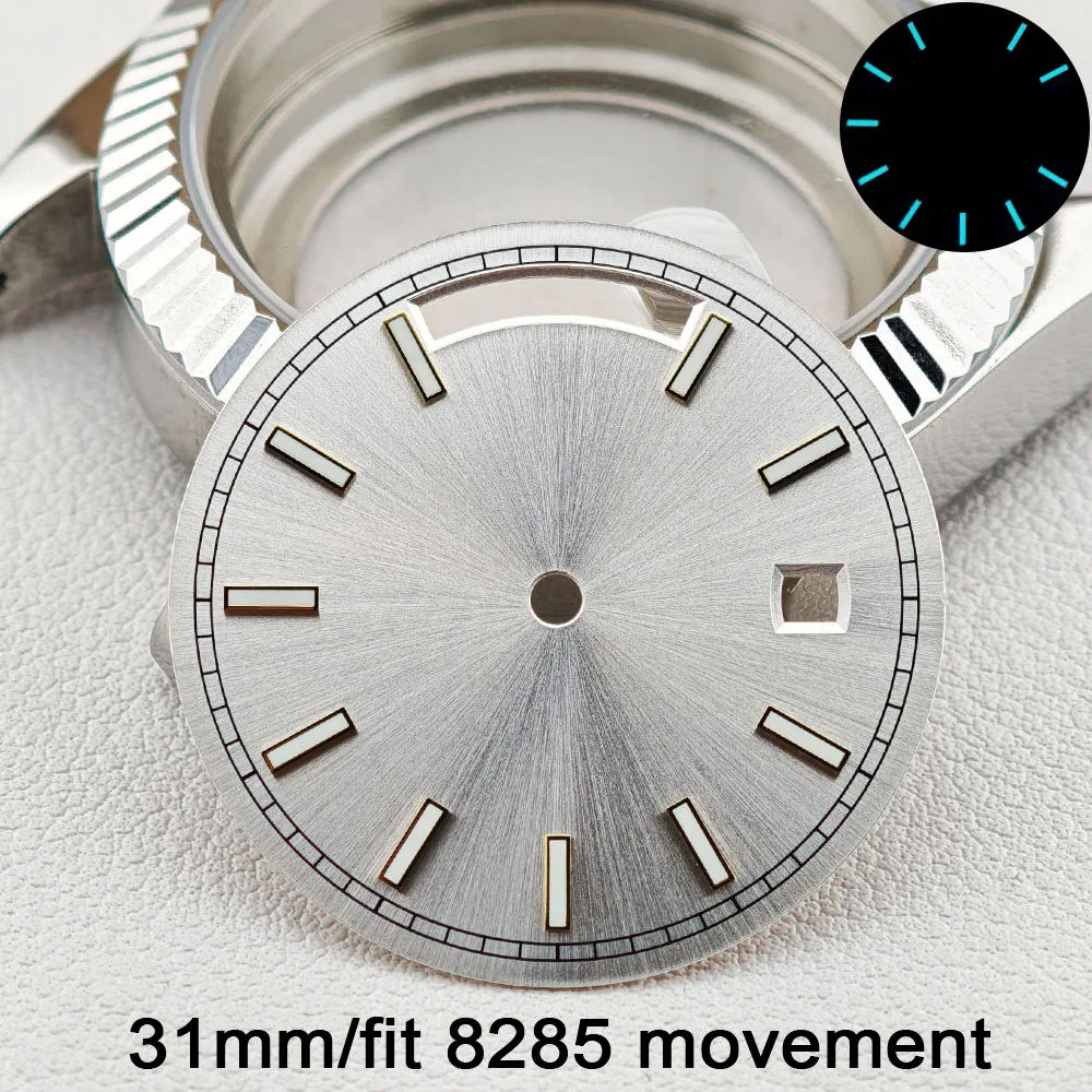 Luminous Blue-Green Dial with Dual Calendar - Watch Accessory