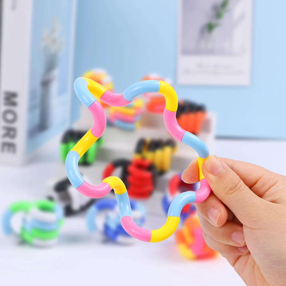 Multicolore sensorieel twisty fidget speelgoed voor stress_voghion.com