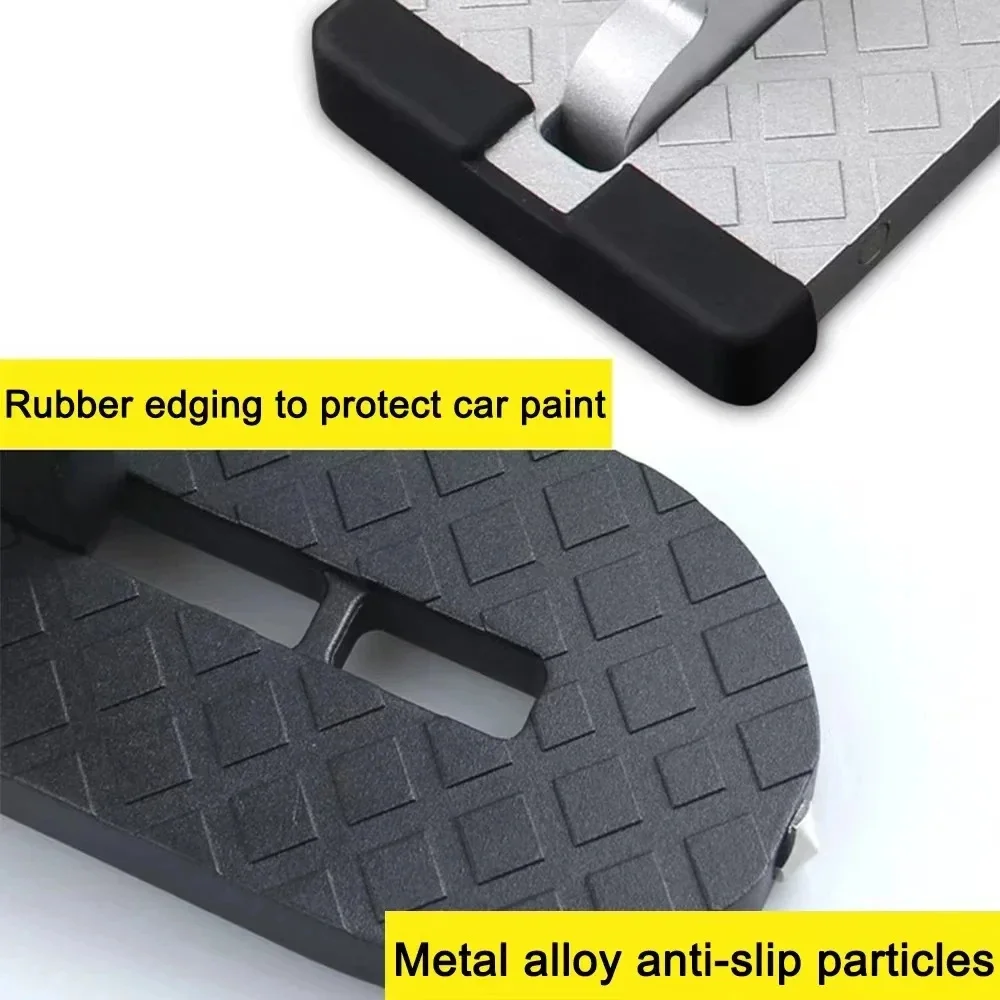 Car Pedals 1PC Car Foot Pedal Aluminum Door Pedal Universal Mini Auxiliary Upper Roof Car Accessories Foot