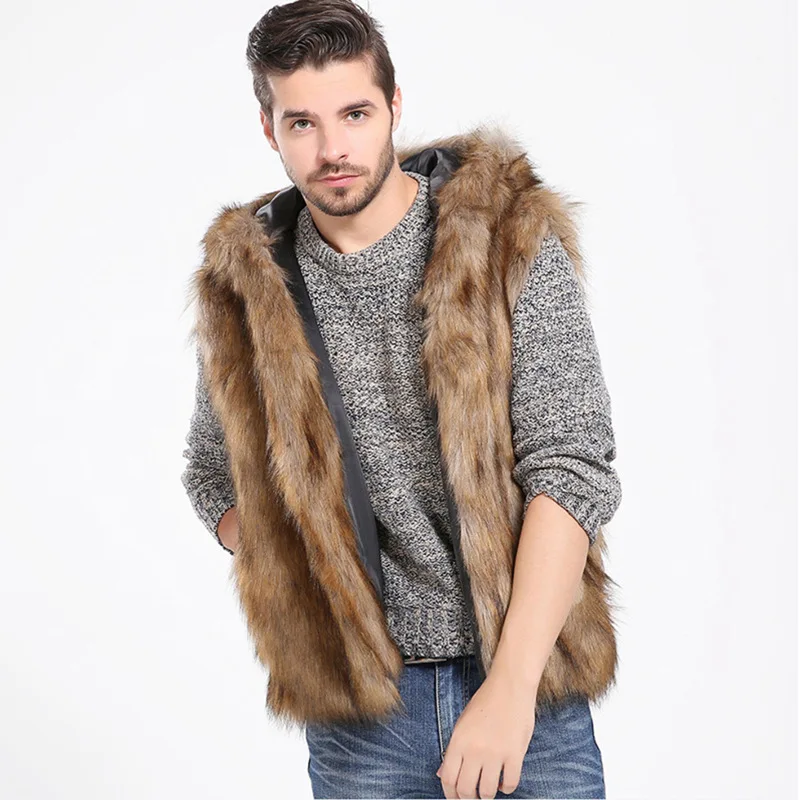 Fox Fur Vest Is Popular In New Winter Warm Fashion Slim Fitting Fur Vest Short Hooded Casual Top