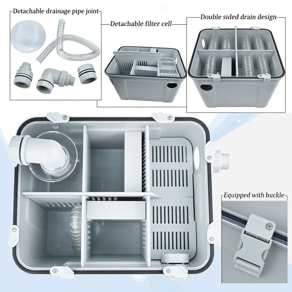 ถังกรองตะกั่วปูนปลาสเตอร์สำหรับดูดฝุ่นในห้องปฏิบัติการทันตกรรมและระบบจัดการขยะ 1
