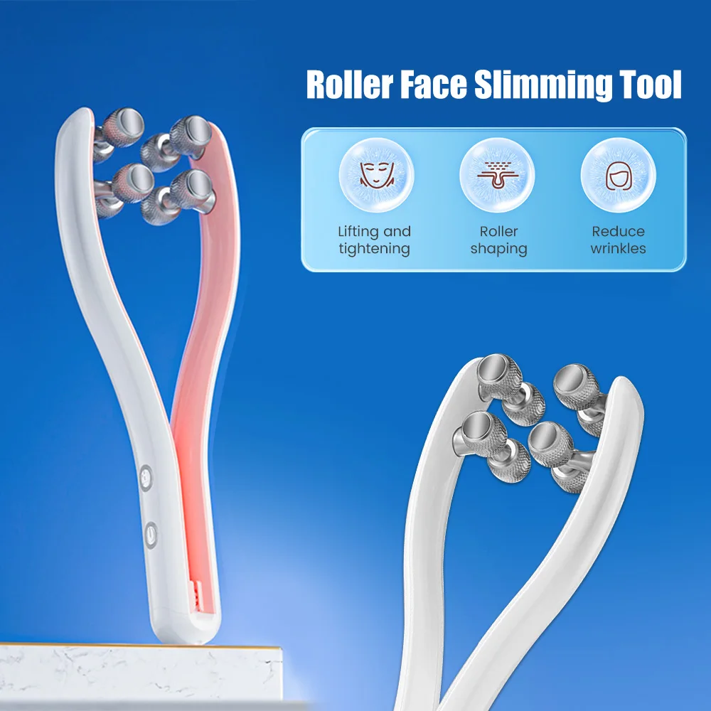 Electric Face Massager Roller Y Shape Face Lifting Device V Face Double Chin Remover Face Care Skin Care Home Use Beauty Tool