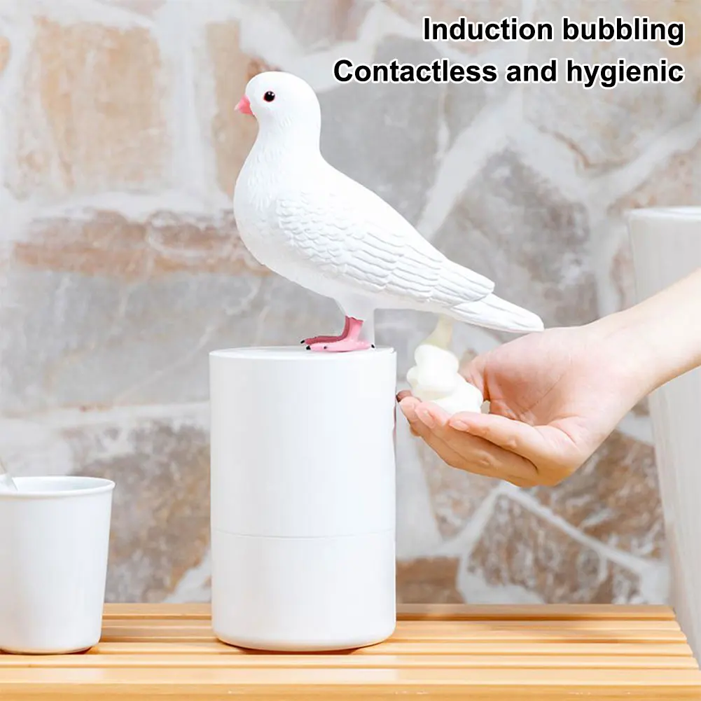Cute Pigeon Automatic Soap Dispenser Touchless Foaming Soap Dispenser 300ml Electric Foam for Bathroom Kitchen soap dispenser soap pump soap dispenser head