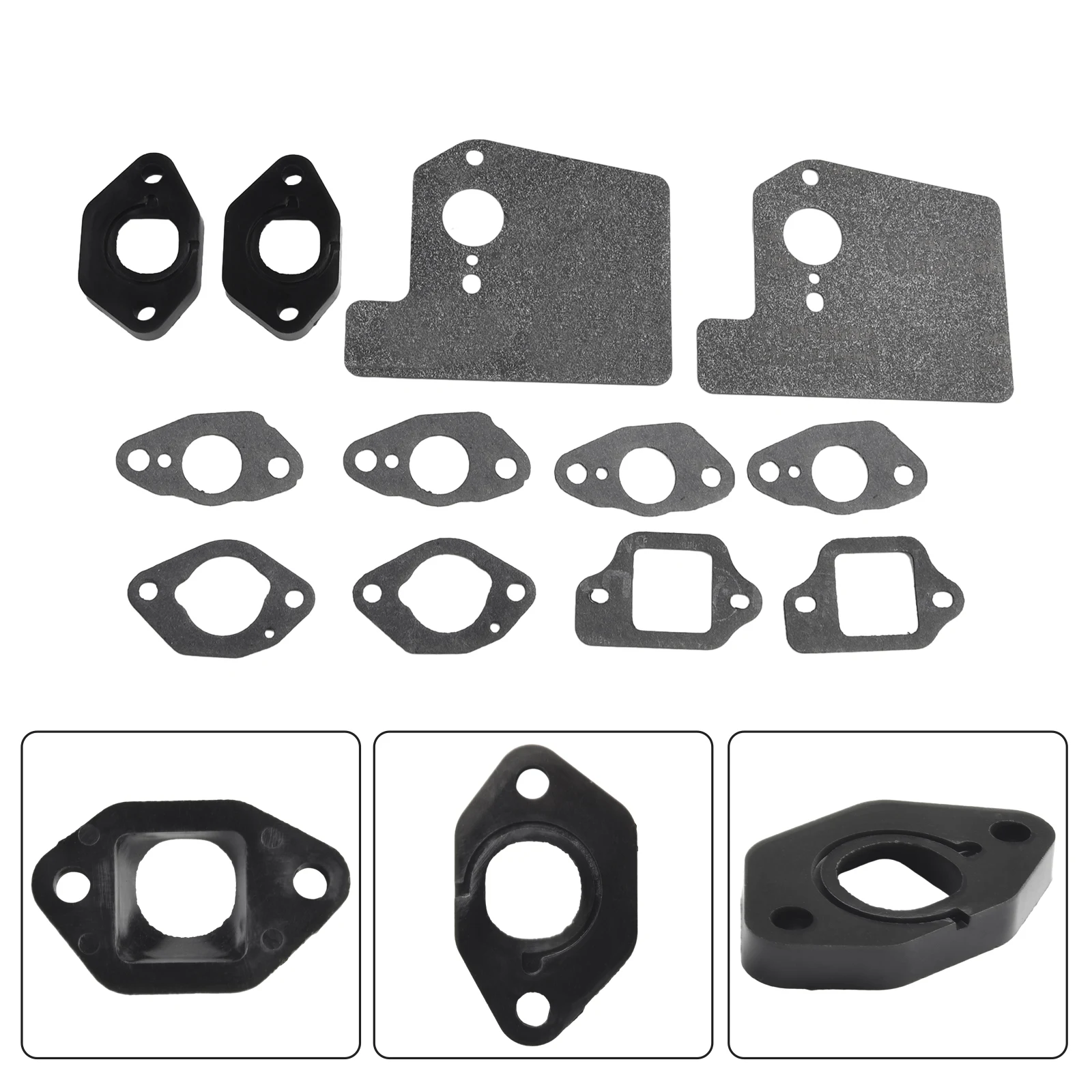 12pcs Carburetor Gasket Insulator Gasket 16211-ZL8-000 For Honda GCV190 GSV190 GCV160A Engine Lawn Mower Parts