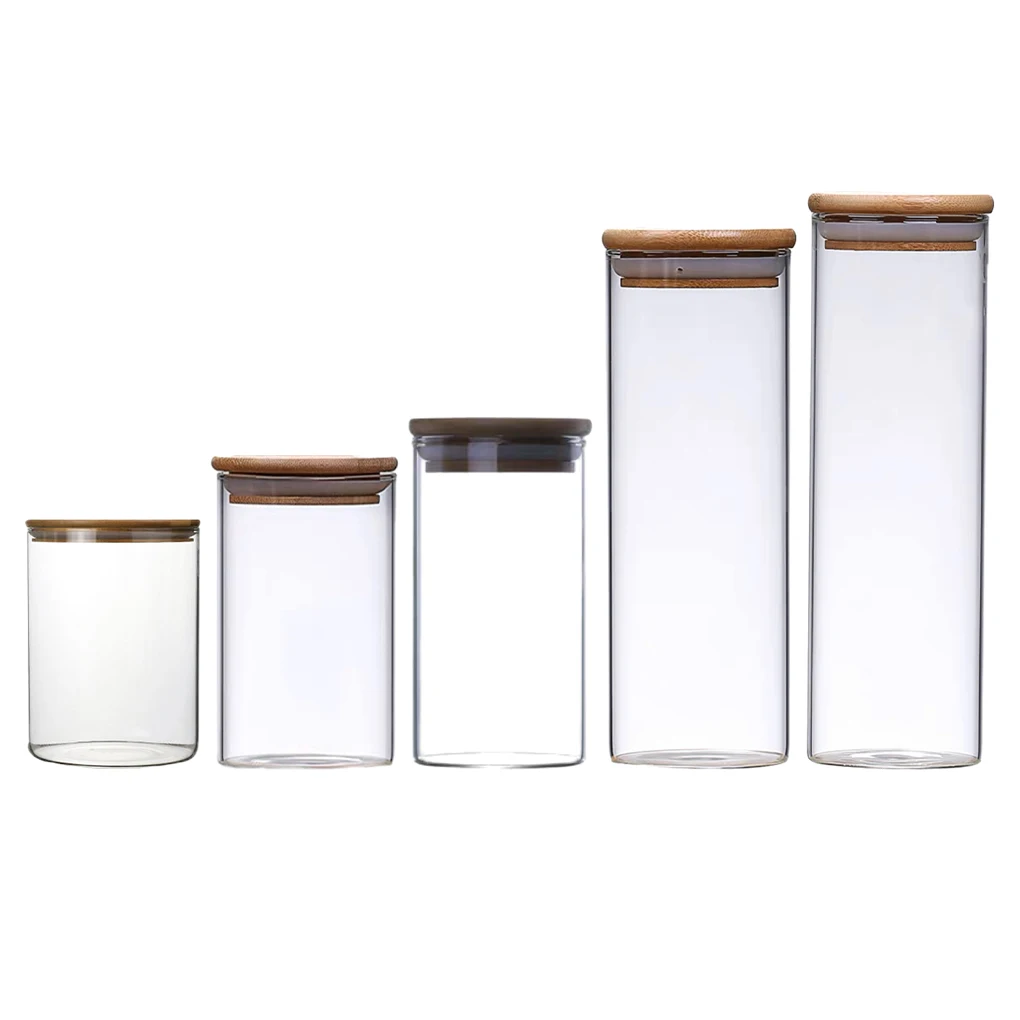 

Экологичная стеклянная канистра для сухого хранения-Большая емкость и простота очистки экономичная герметичная стеклянная банка для хранения