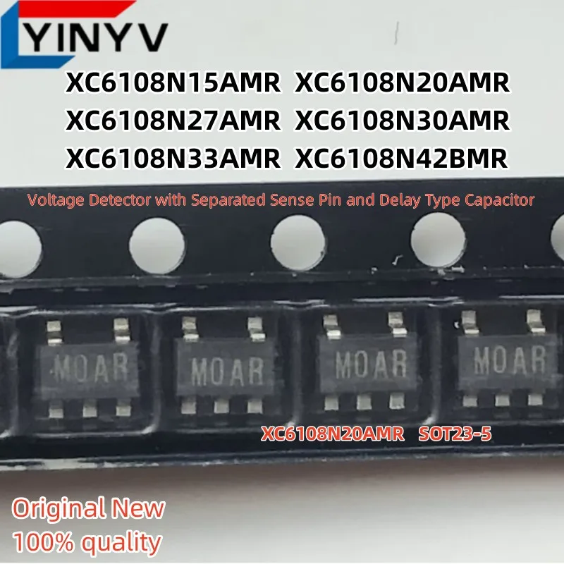 

50 шт./партия XC6108N15AMR XC6108N20AMR XC6108N27AMR XC6108N30AMR XC6108N33AMR XC6108N42BMR XC6108 SOT23-5 100% Новый оригинальный