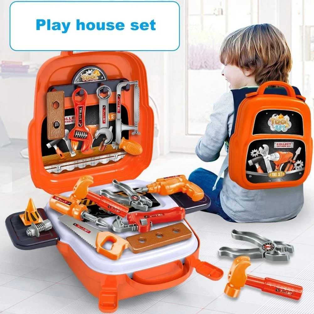 Kids Tool Set Simulation Repair Tools Screwdriver Tool Kit Child Learning Tool Kit With Storage Case Bag Boy girl Birthday Gift 2