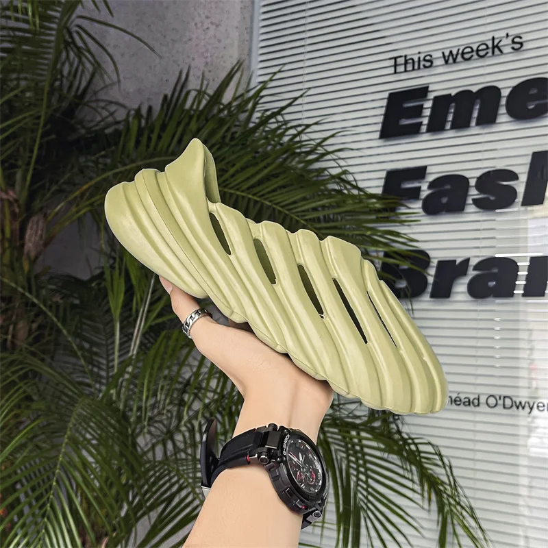 Breathe Beach Sandals   Unisex Anywear Mens Women’s Yeez Foam Runner Shoes Slip On Breathable Cool Beach Sandal Lightweight Summer Slides Footwear Trending for Man Woman Size 36-45