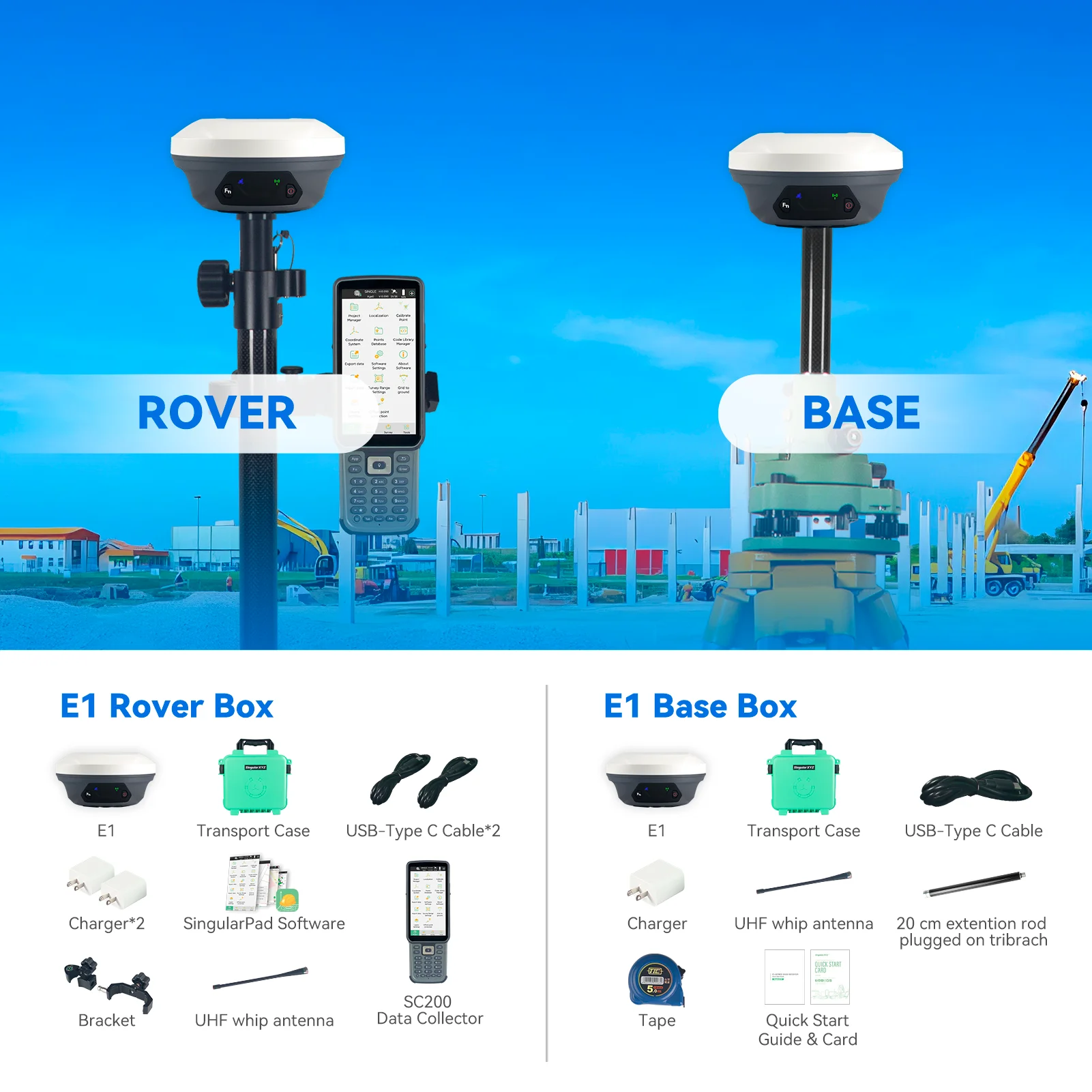 SingularXYZ 15% oFF E1 GNSS Receiver High Accuracy 2cm GNSS GPS RTK Permanent So