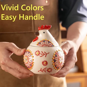 Ceramic Hen Storage Jar 1