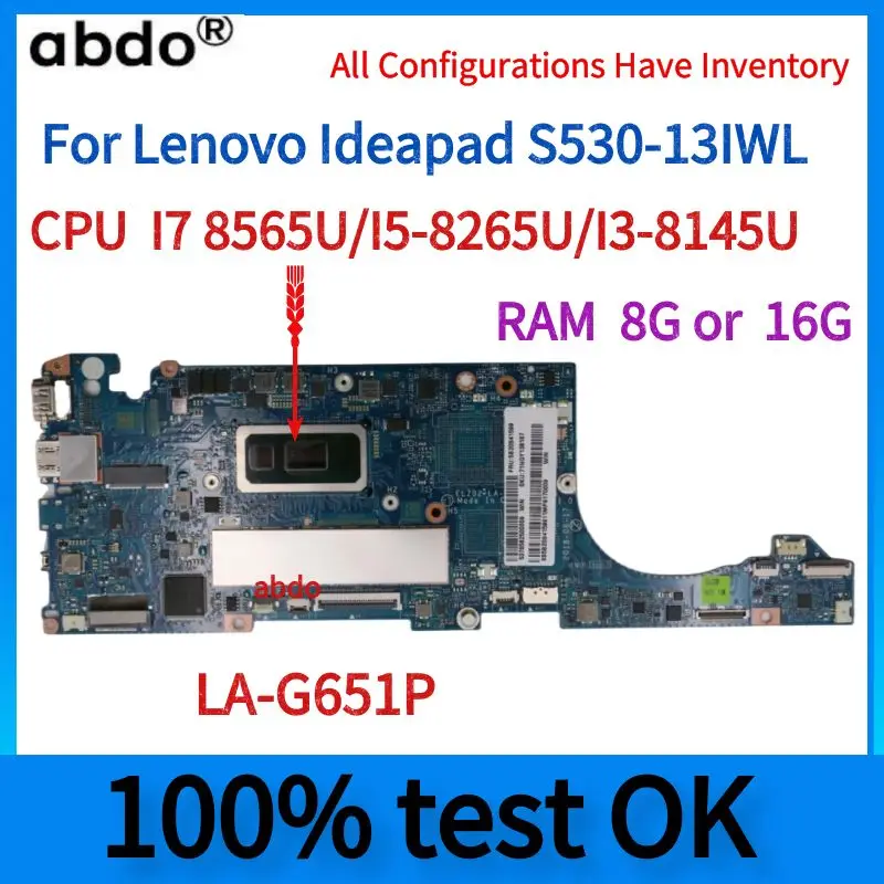 For Lenovo Ideapad S530-13IWL/S530-13IIML Laptop