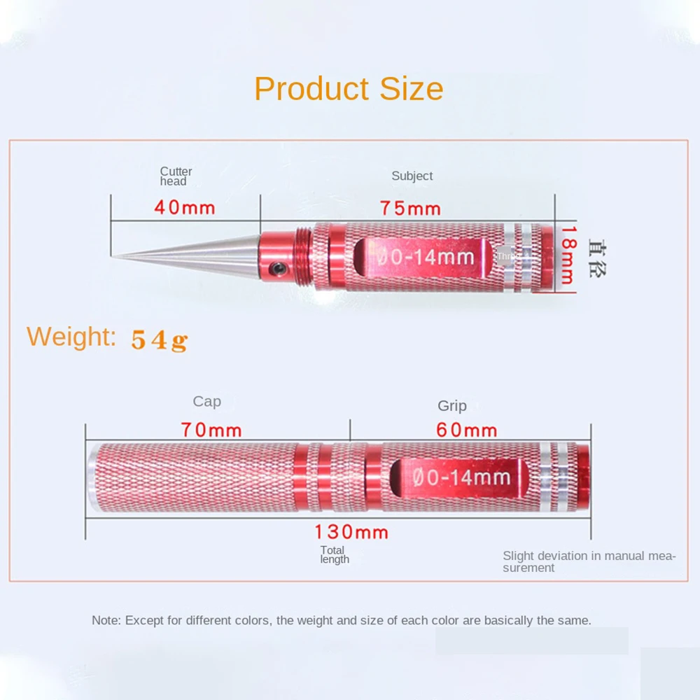 0-14mm Professional Reaming Edge Reamer Practical Universal Cut Through For Car Model Shells Knife Drill Tool hand reamer hss reamer