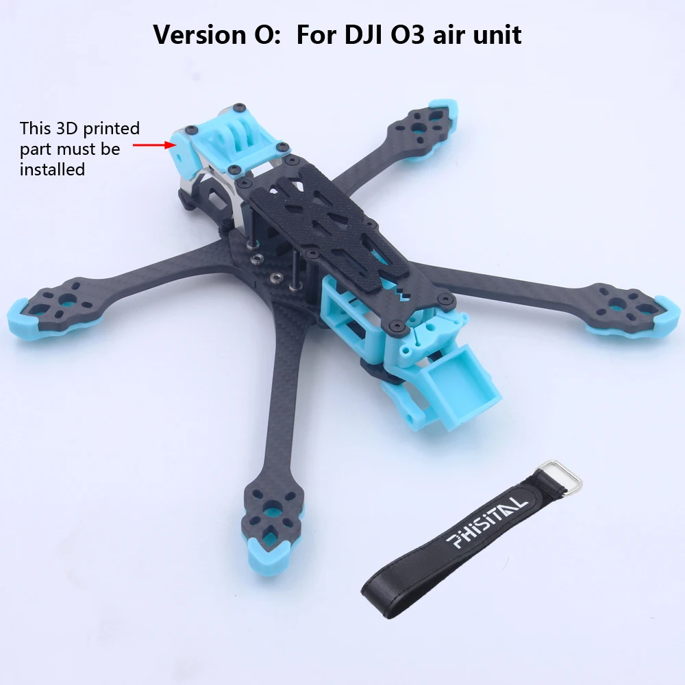 S23da83b9269d416b8b615efe4bb04767V Mark5 MK5 DC DeadCat Structure FPV Frame Kit 5inch Carbon Fiber for O3/air unit/vista RC Quadcopter Racing Drone DIY parts