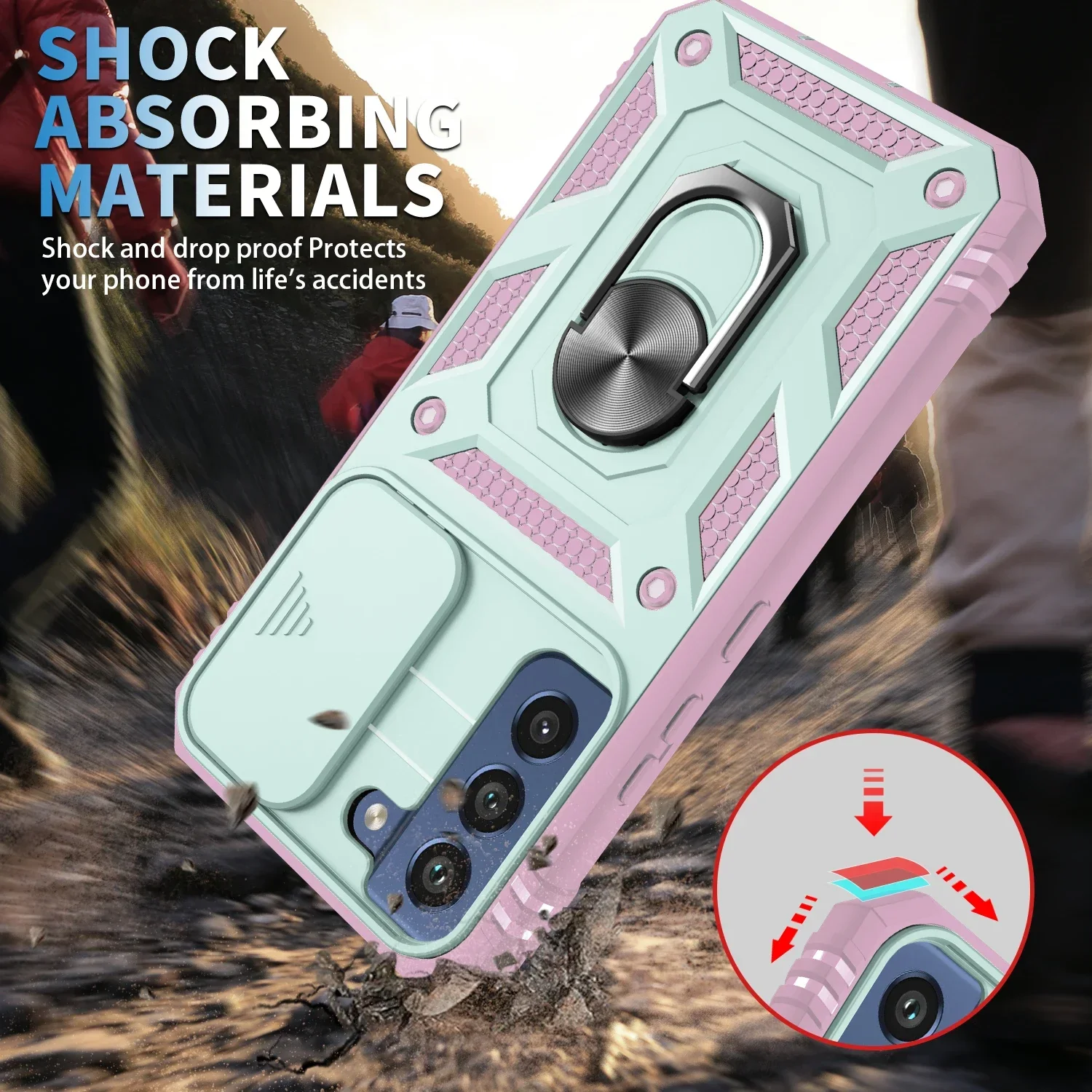 Strong Protection Case for Samsung Galaxy S22 S23 S24 Ultra S21 FE S20 S22 Plus A54 A14 A34 A15 A52S A52 A53 A33 A13 A04S