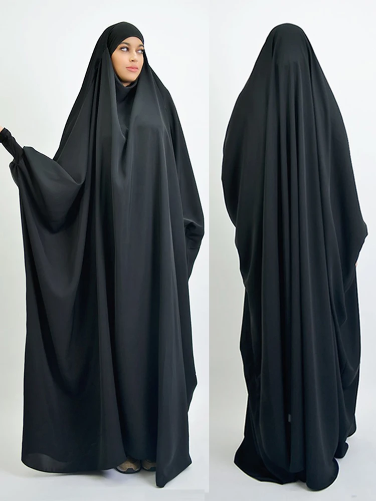 Ramadan Muslim Women Dress Hooded Prayer Garment Djellaba  Abaya Ramadan Gown Abayas Islamic Niqab Burka Jubah Eid Abayas jilbab