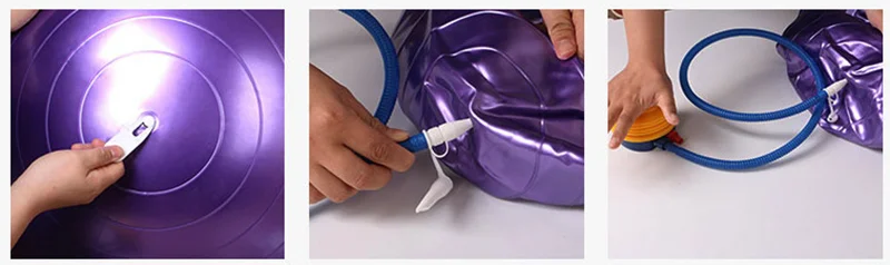 Description Picture 3 of item45cm PVC Fitness Yoga Balls Thickened Explosion-proof Exercise Home Gym Workout Gymnastics Pilates Apparatuur Balance Ball