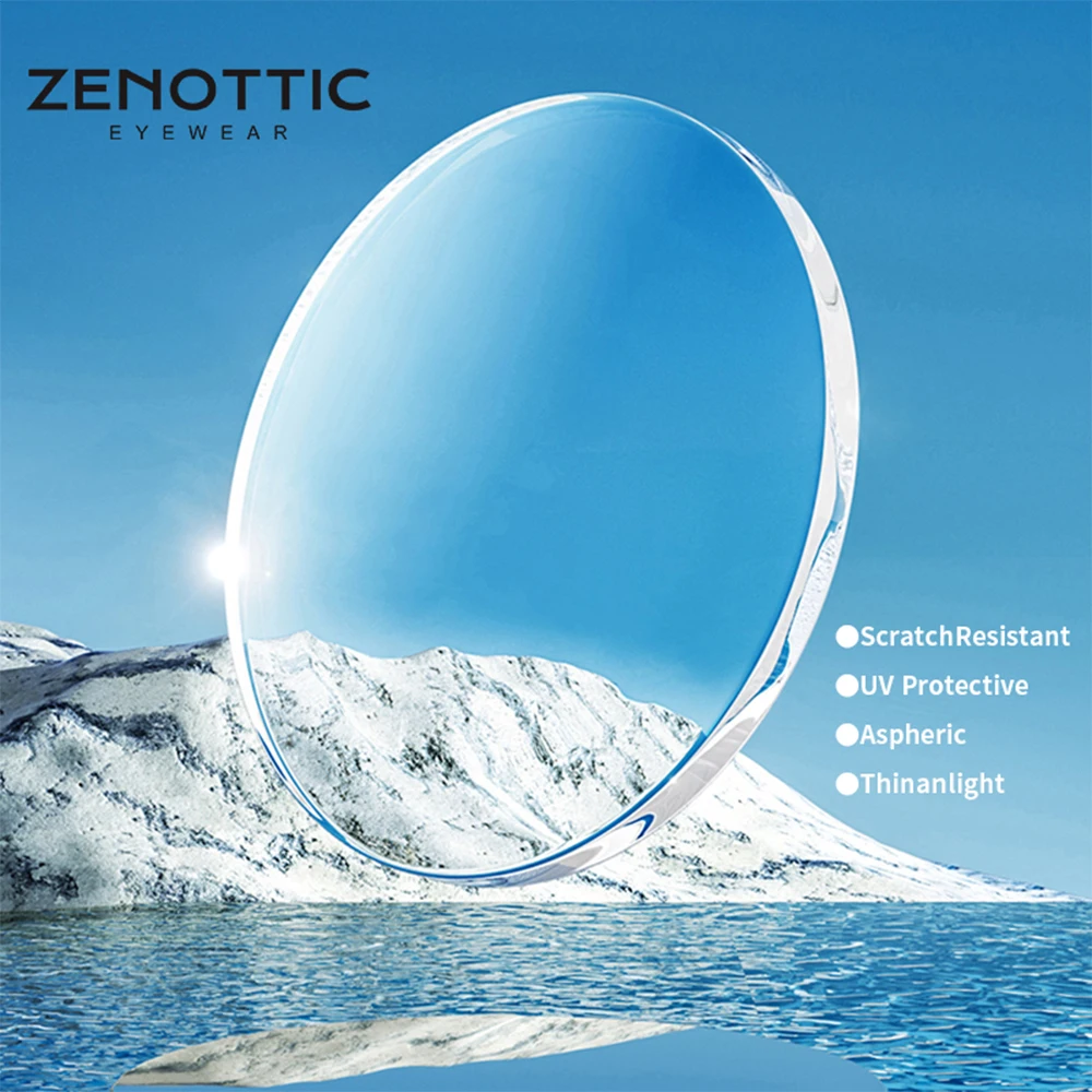 ZENOTTIC Prescription Ordinary Lenses 1.56 1.61 1.67 1.74 (+12.00~-12.00)  Hyperopia Myopia Presbyopia Optical Lenses