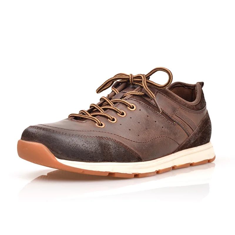 

Men's Genuine Genuine Leather Leisure Shoes Sneakers Spring /Autumn Top Layer Cowhide Retro Fashion Leather Shoes Designer Male