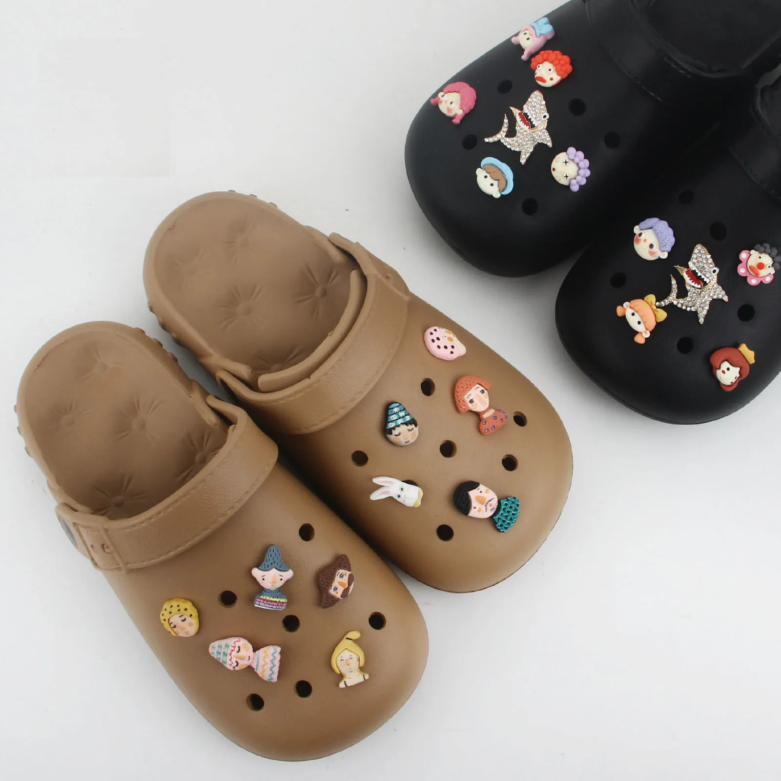 

fake alloy croc shoes charms princess shark plastic cartoon Accessories jibz for croc clogs shoe Decorations man kids gifts