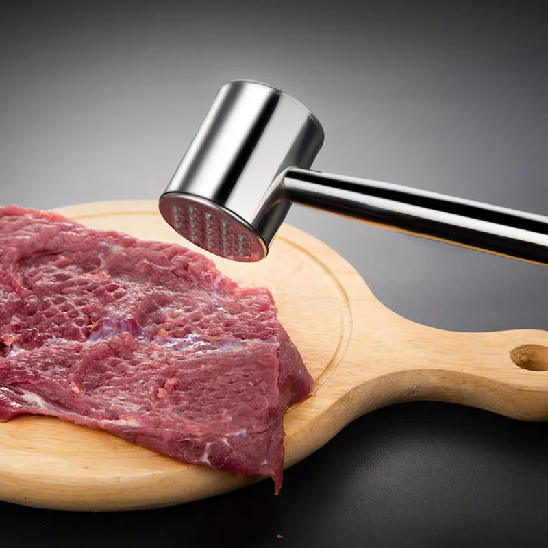Meat Hammer Stainless Steel Making Beef Chicken More Loose Sauce Tool Professional Kitchen Tools meat tenderizer,meat hammer