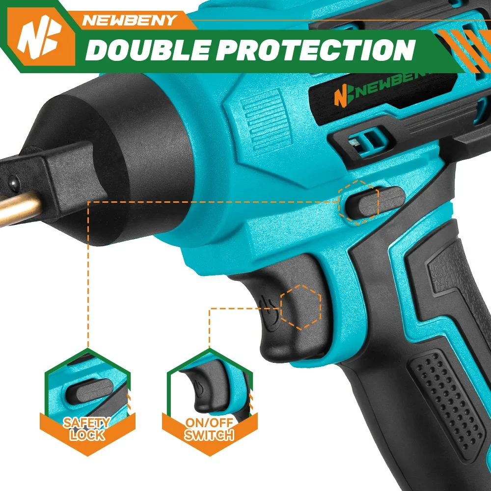 NewBeny 500℃ Cordless Electric Plastic Welding Gun Efficient Multifunction Household DIY Power Machine For Makita 18V Battery 4