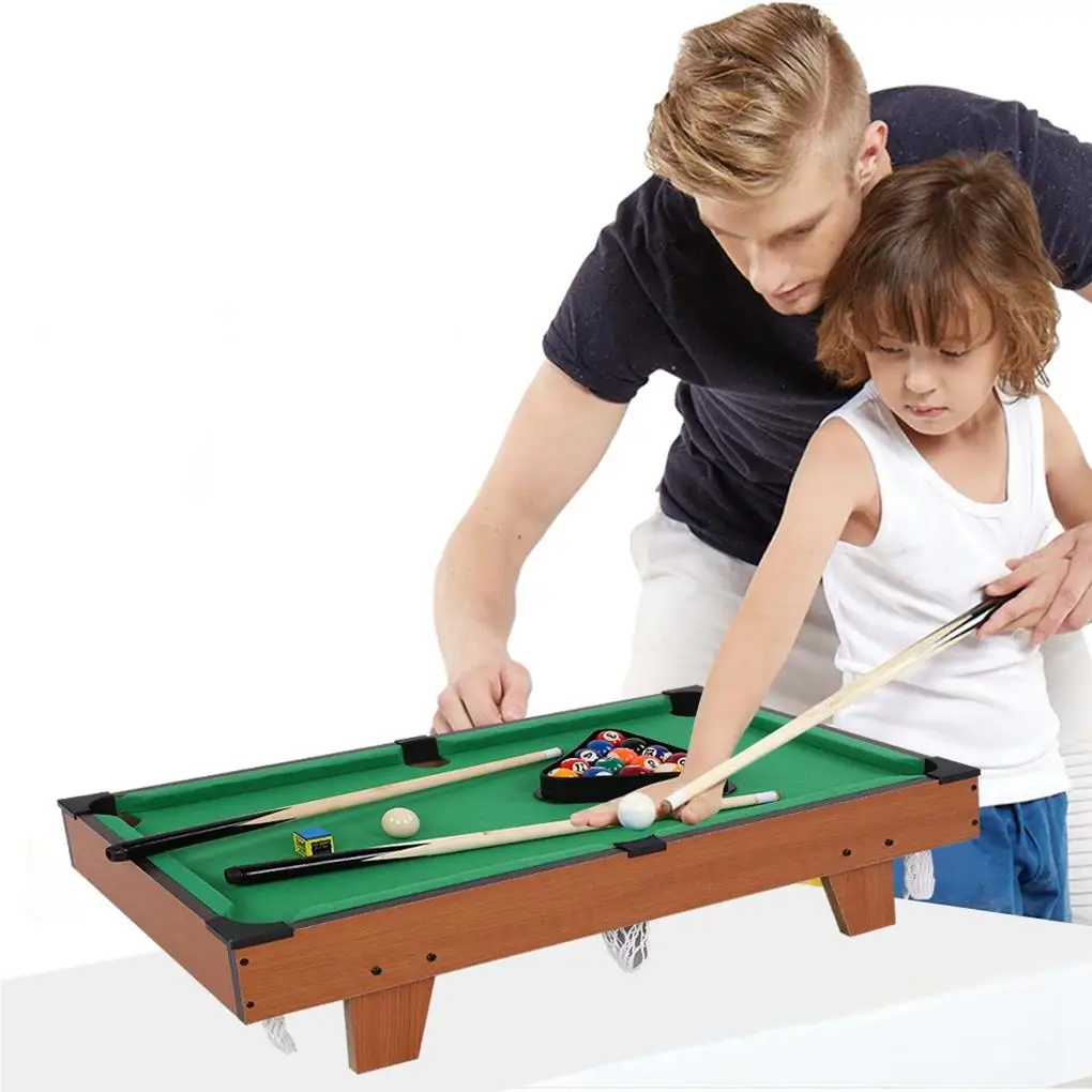Office Adults Pool Table Set Billiard Rod Balls Desk Assorted Kit 6