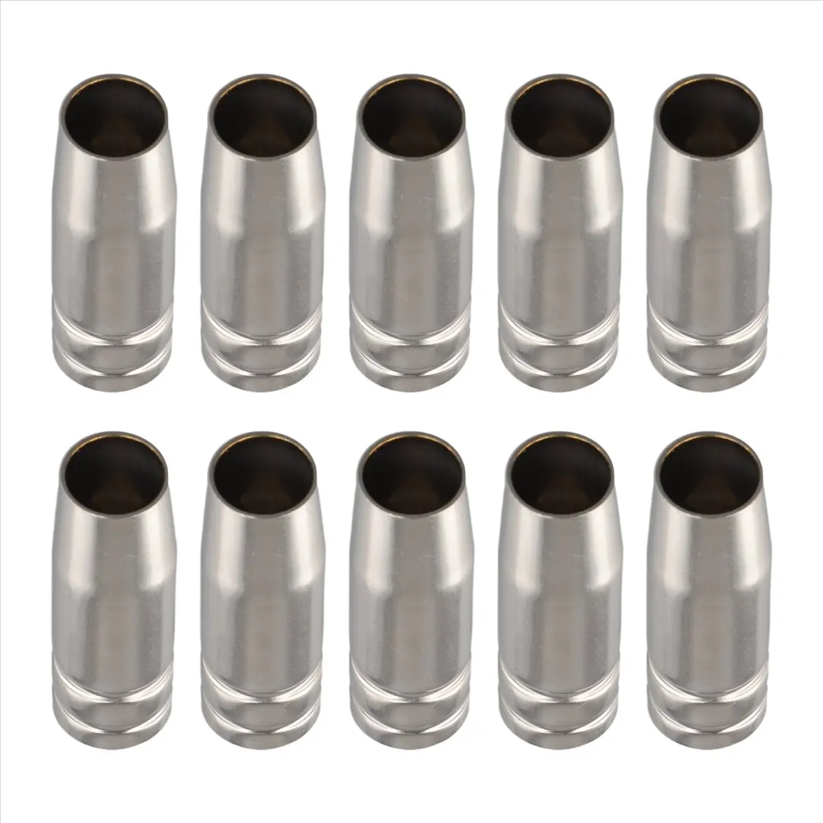 15Ak Gas Nozzle 10Pcs Mig Welding Torch Gas Nozzle Contact Tip For Mig Mag Welding