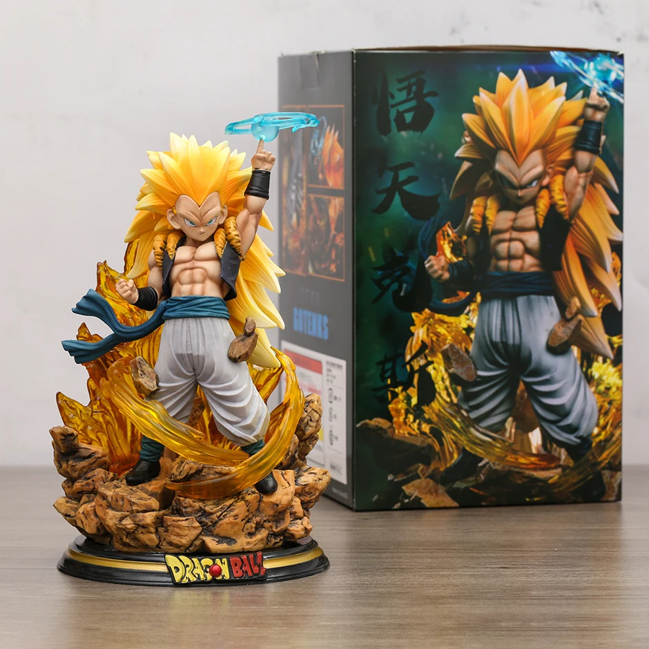 

Dragon Ball Super Saiyan Gotenks Light Up Model Figure Home Decoration Collection Toy