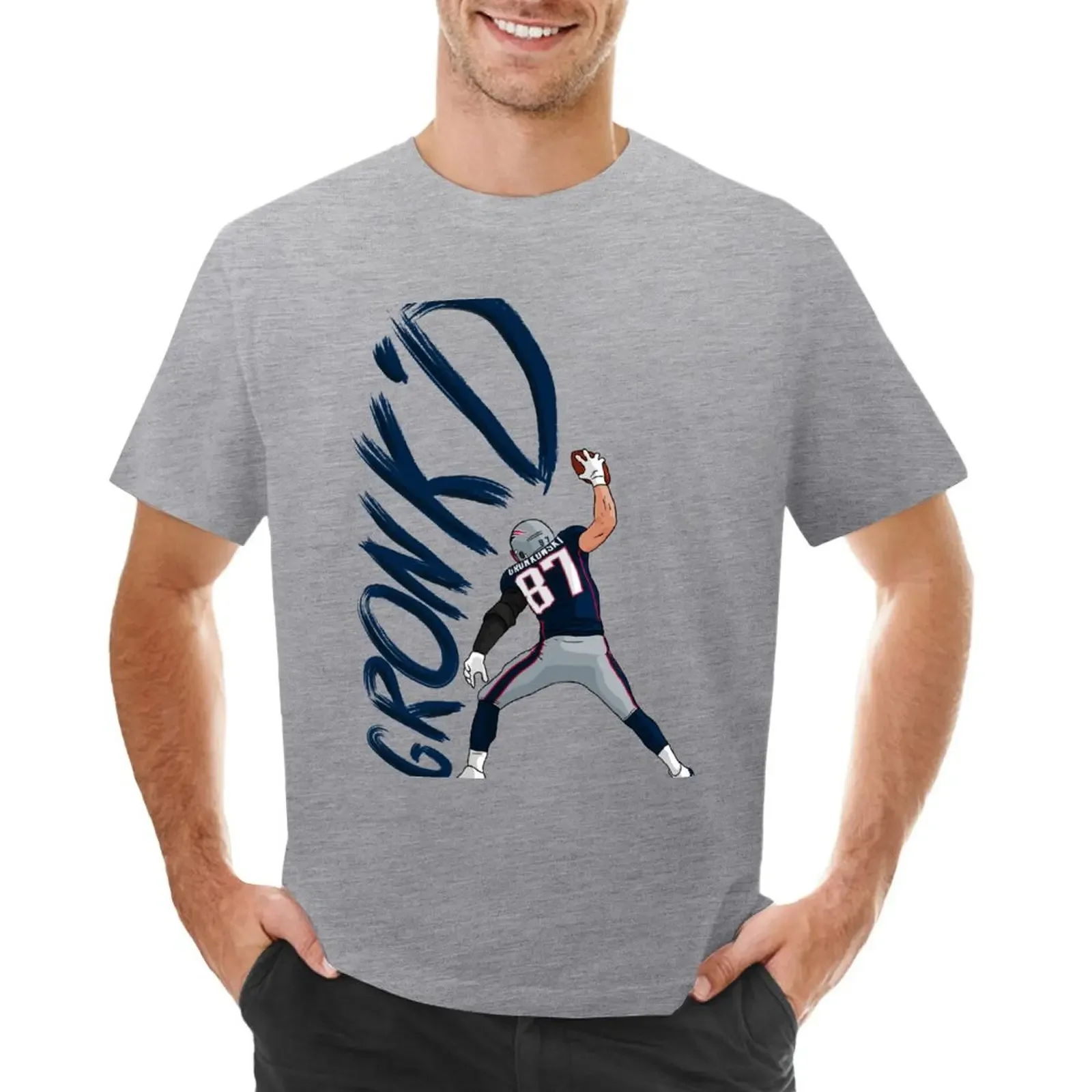 

Gronk'd T-shirt aesthetic clothes sports fans plain white t shirts men