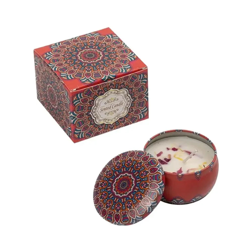 Vintage Scented Soy Wax Candle in Decorative Jar - Floral Fragrance for Weddings and Home Décor