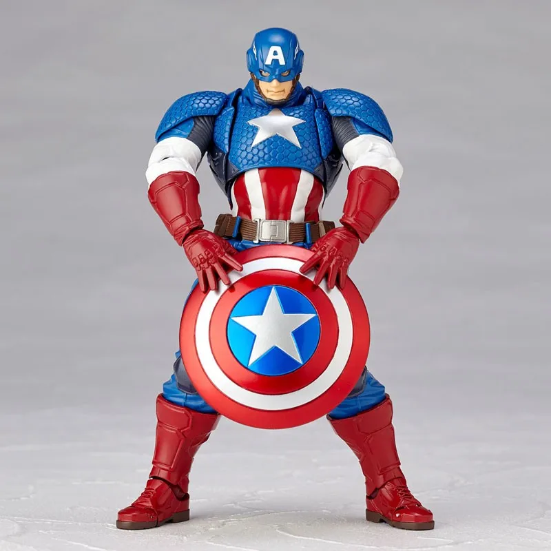 

Marvel Series 16.3cm Captain America Yamaguchi-Style 007 Avengers Action Figure Model Toy Collect Desktop Ornaments Gift