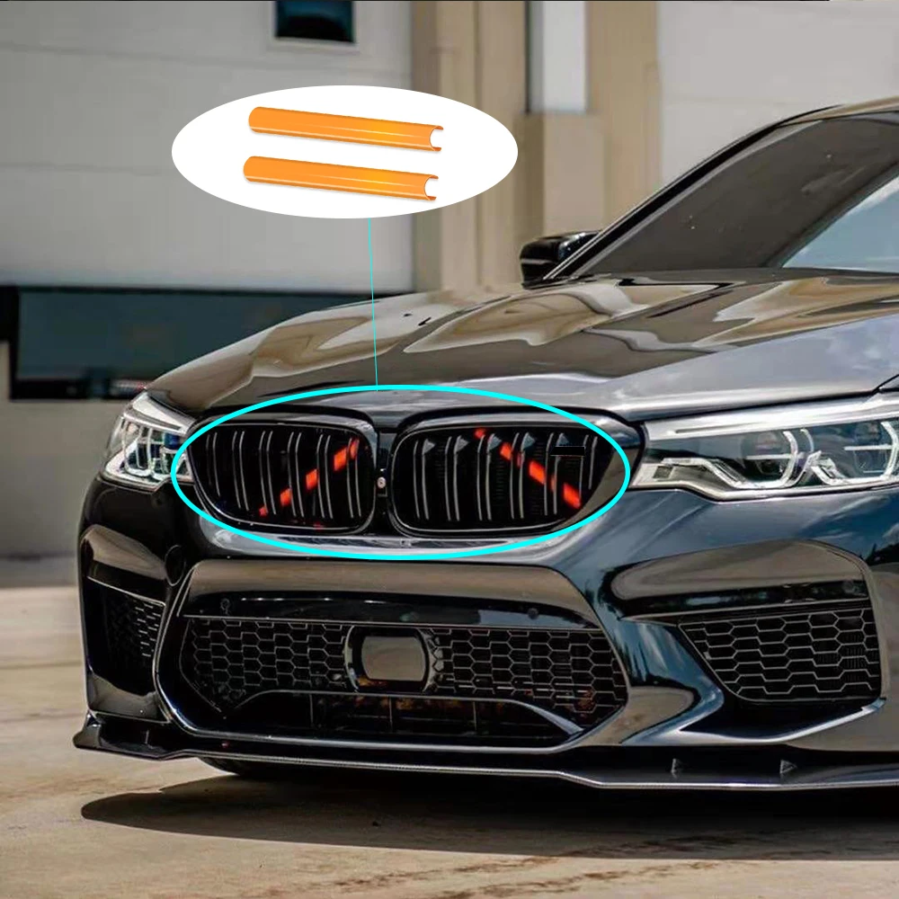 

2 шт., полоски для передней решетки радиатора BMW F10 f11 F02 F30 F32 3 4 5 7