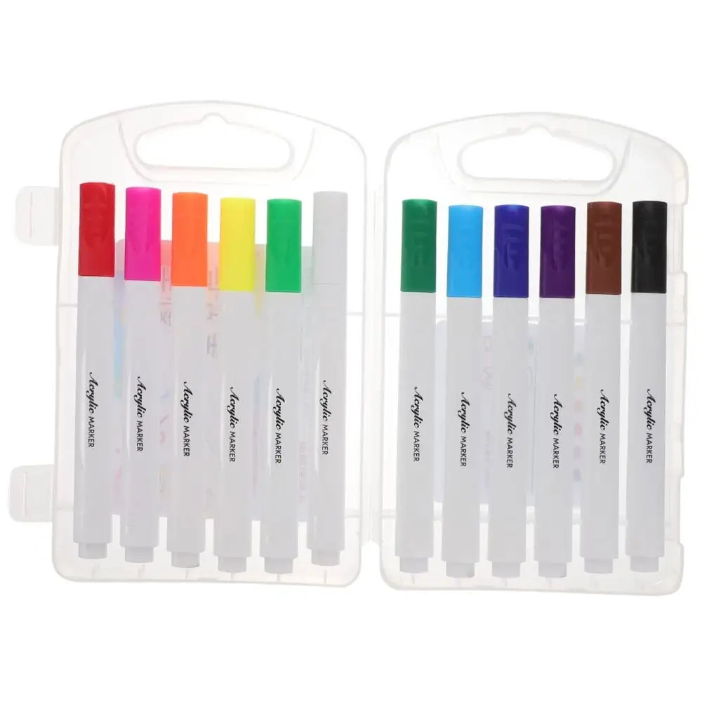 

Акриловая маркерная ручка с тонким наконечником, новые нетоксичные детские ручки для рисования, пластиковая Водонепроницаемая фоторучка