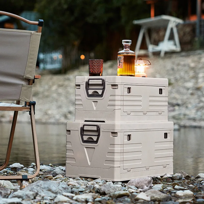 Outdoor Camping Folding Storage Box Car Storage Food Box Travel